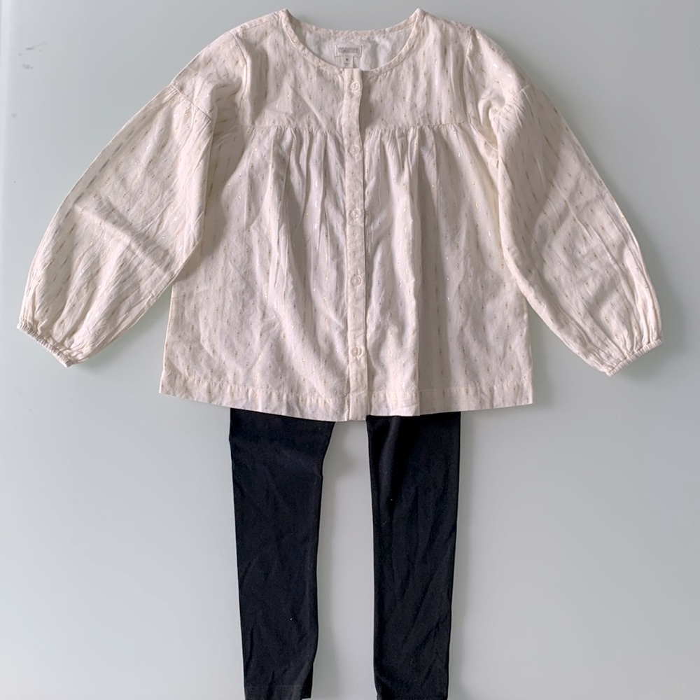 Gymboree Cream Shirt EUC